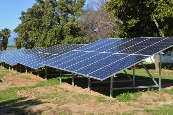 Conservation - Vondeling Wines solar panels